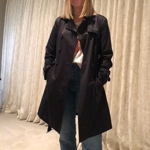 Classic Black Women's Trench Coat